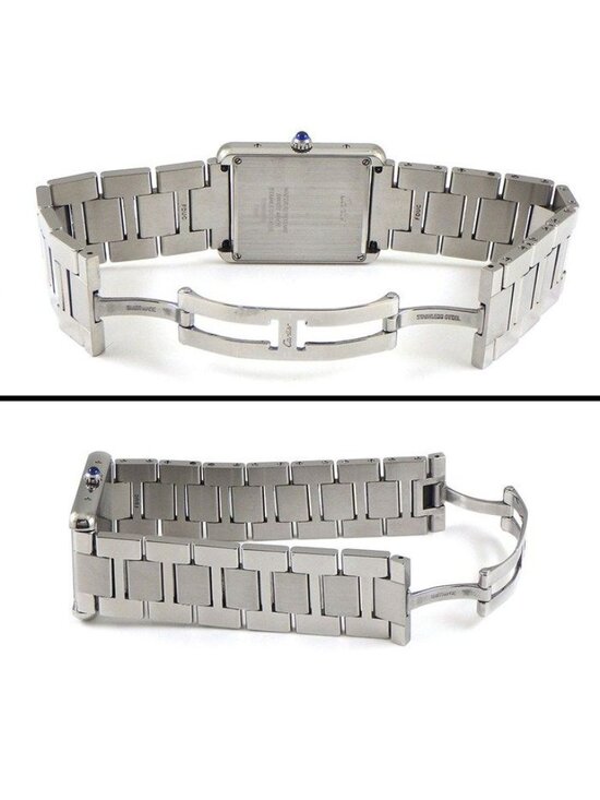 Cartier Watch Tank Solo LM Rectangular Silver Dial SS Quartz Analog main image 6